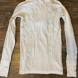 Lululemon white long sleeve with hood